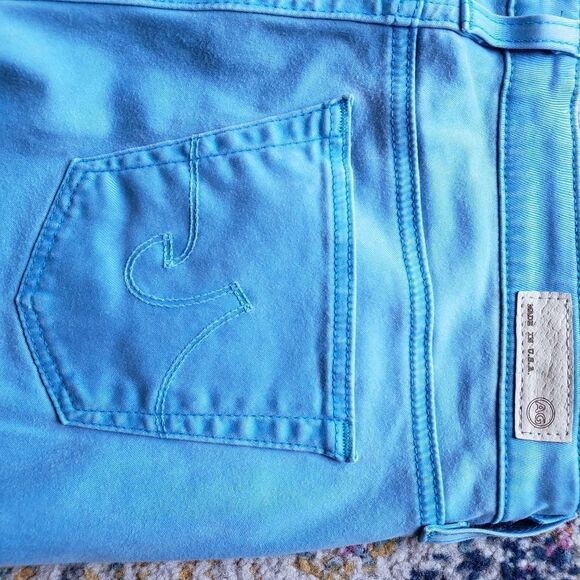 AG Adriano Goldschmied the Stilt Cigarette Leg Blue Jeans Size 27R - Picture 6 of 13